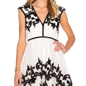 REVOLVE Riviera Chic Rope Mesh Fit & Flare Dress